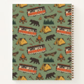 モーターホームキャンプアドベンチャパターン ノートブック (裏面)