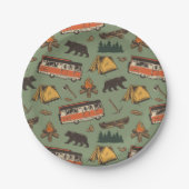 モーターホームキャンプアドベンチャパターン ペーパープレート (正面)