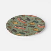 モーターホームキャンプアドベンチャパターン ペーパープレート (アングル)