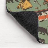 モーターホームキャンプアドベンチャパターン マウスパッド (コーナー)