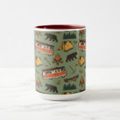 モーターホームキャンプアドベンチャパターン マグカップ (中央)