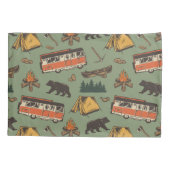 モーターホームキャンプアドベンチャパターン 枕カバー (裏面-左)