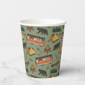 モーターホームキャンプアドベンチャパターン 紙コップ (裏面)