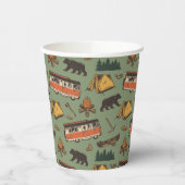 モーターホームキャンプアドベンチャパターン 紙コップ (左)