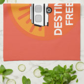 モーターホームキャンプ |キャンピングモーターホーム | RVマグ キッチンタオル (折り畳み)