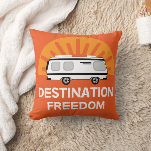 モーターホームキャンプ |キャンピングモーターホーム | RVマグ クッション (ブランケット)