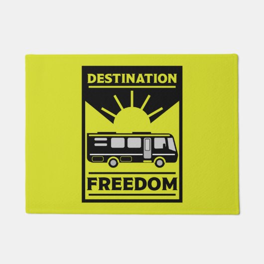 モーターホームキャンプRV自由 ドアマット (正面)