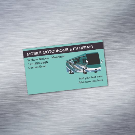 モーターホームズレクリエーション旅行 マグネット名刺 (インサイチュ)