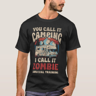 モーターホーム キャンピング レトロ キャラバン RV 予告なくやってくる Tシャツ
