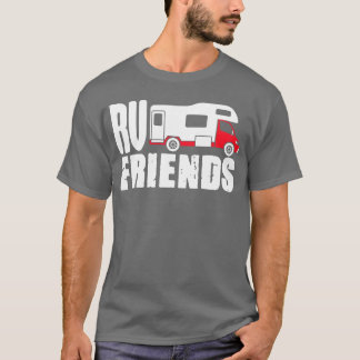 モーターホーム RV キャンピング カメラーバン RV 友達 家族 Tシャツ