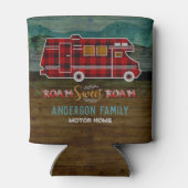 モーターホームRVキャンパートラベルバン素朴パーソナライズされた 缶クーラー (裏面)