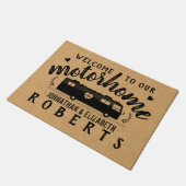 モーターホームRVトラベルバンファー素朴ムハウスカスタム ドアマット (アングル)