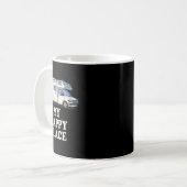 モーターホームTシャツ 私の幸せな場所 Cl C コーヒーマグカップ (正面左)