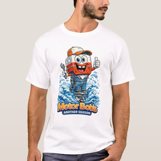 モーターボブの「アノザーシーズン」カートゥーンティー Tシャツ (正面)
