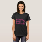 モーターボーティング モーターボート 女性 キャプテン Tシャツ (正面フル)