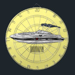 モーターボートの漫画イラスト ダーツボード<br><div class="desc">モーターボートの漫画イラスト</div>