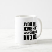 モーターボートもしキャプテンこ読うできる コーヒーマグカップ (正面右)