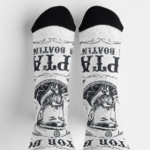 モーターボートキャプテンポンおもしろいトゥーンボート ソックス (上部)