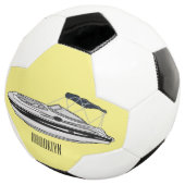 モーターボート漫画イラストレーション サッカーボール (3/4)