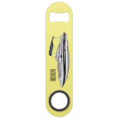 モーターボート漫画イラストレーション スピード栓抜き (正面)