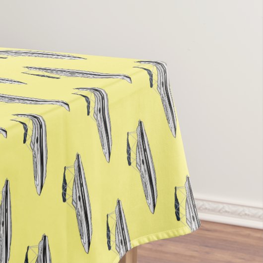 モーターボート漫画イラストレーション テーブルクロス (インサイチュ)