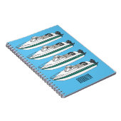 モーターボート漫画イラストレーション ノートブック (右側)