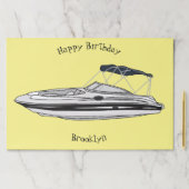 モーターボート漫画イラストレーション ペーパーパッド (インサイチュ)