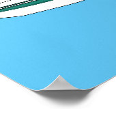 モーターボート漫画イラストレーション ポスター (角)