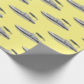 モーターボート漫画イラストレーション ラッピングペーパー (角)