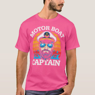 モーターボート船長 ナウティカル クール 海 船乗り Tシャツ