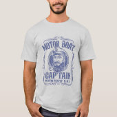 モーターボート船長 冗談 Tシャツ (正面)