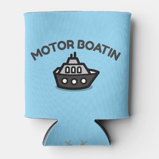 モーターボート | 皮肉おもしろい的な湖の生活 缶クーラー (正面)