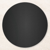 モーターレース用炭素繊維 ラウンドペーパーコースター (正面)