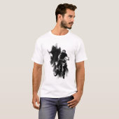 モーター十字のグランジ Tシャツ (正面フル)
