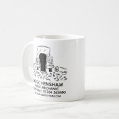 モーター整備士プロモーションコーヒーマグ コーヒーマグカップ (正面左)