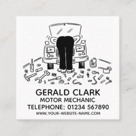 モーター整備士 スクエア名刺