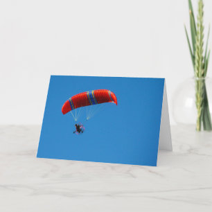 モーターParaglider: 勇気付けられる上昇する時間カード カード
