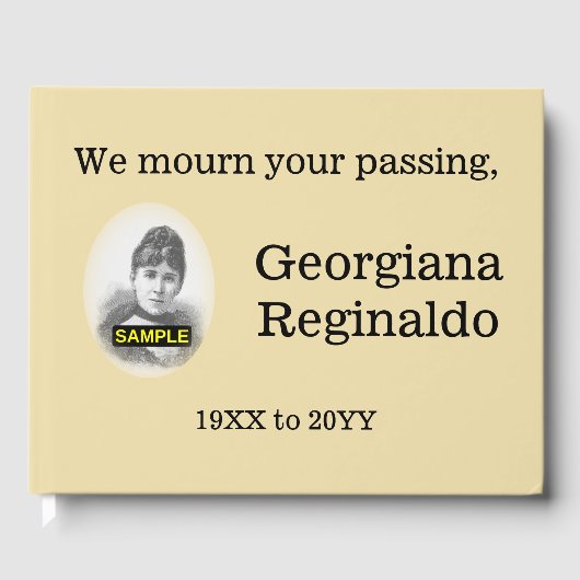 モーダルン&ミニマル悔やみや弔慰ゲストブック ゲストブック (正面)