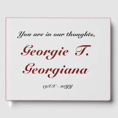 モーダルン&メモリエレガントゲストブック ゲストブック (正面)