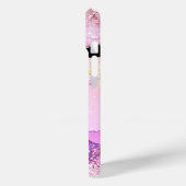 モーダーバラ金ゴールドグリッターアゲートピンクガーリー Case-Mate iPhoneケース (裏面 / 左)