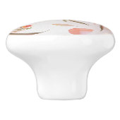 モーダー水彩洗浄優しい落ち花花びら セラミックノブ (側面)