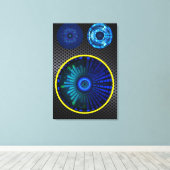 モーダー、抽象芸術、ホームデコールスピーカ キャンバスプリント (インサイチュ (ウッドフロア))