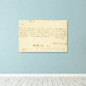 モーツァルトからフリーメーソンへの手紙、1786年1月 キャンバスプリント (インサイチュ (ウッドフロア))