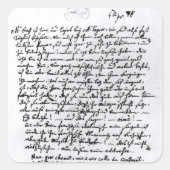 モーツァルトから父への手紙、4月5日 スクエアシール (正面)