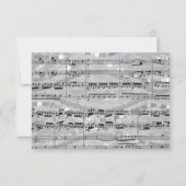 モーツァルトとパールの封筒とrsvp 出欠カード (裏面)