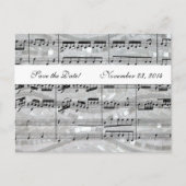 モーツァルトとパール音楽の日付を保存 案内ポストカード (正面)