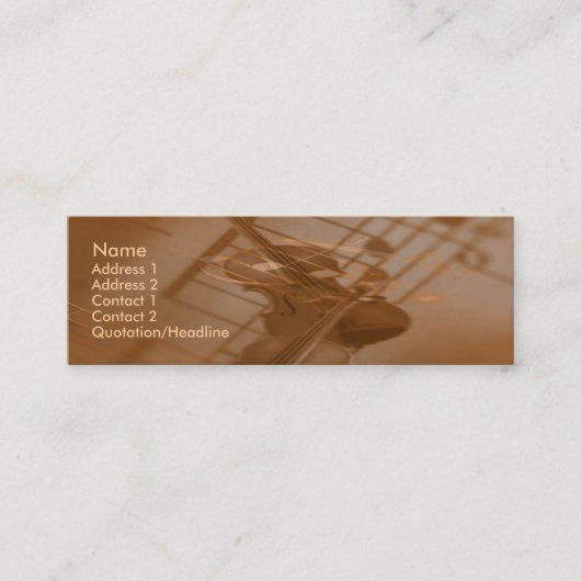 モーツァルトの名刺 スキニー名刺 (正面)