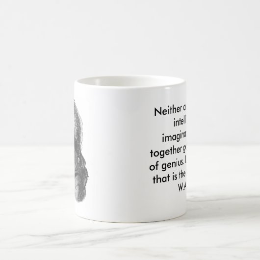 モーツァルトの引用文のマグ コーヒーマグカップ (中央)