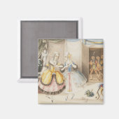 モーツァルトの「コシ・ファン・ツテ」からのキャラクター, 1840 マグネット (正面/裏面)