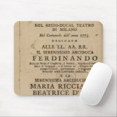 モーツァルトの「ルーチョSillaからのFrontispiece マウスパッド (マウス)